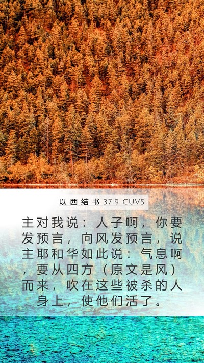 以 西 结 书 37:9 CUVS Bible Verse Image