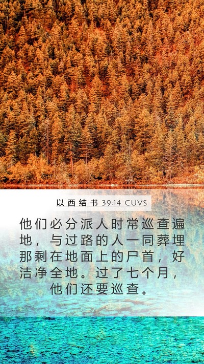 以 西 结 书 39:14 CUVS Bible Verse Image