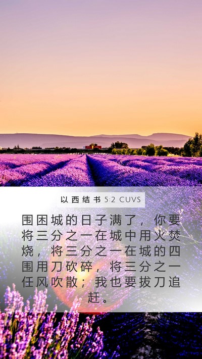以 西 结 书 5:2 CUVS Bible Verse Image
