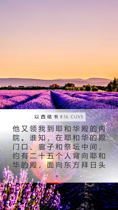 以 西 结 书 8:16 CUVS Bible Verse Image