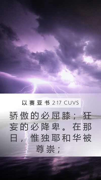 以 赛 亚 书 2:17 CUVS Bible Verse Image
