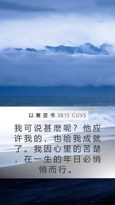 以 赛 亚 书 38:15 CUVS Bible Verse Image