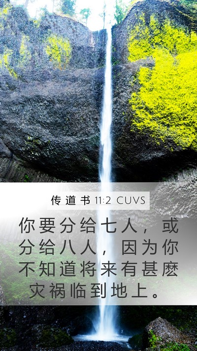 传 道 书 11:2 CUVS Bible Verse Image