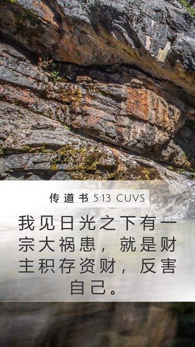 传 道 书 5:13 CUVS Bible Verse Image