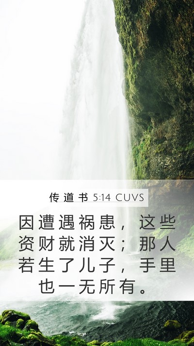 传 道 书 5:14 CUVS Bible Verse Image