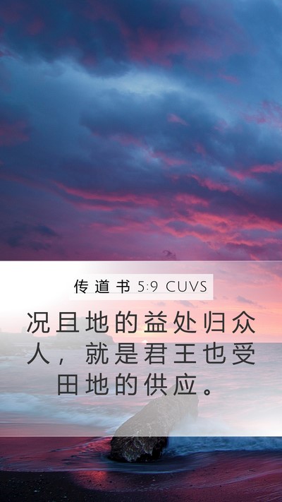传 道 书 5:9 CUVS Bible Verse Image