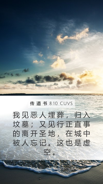 传 道 书 8:10 CUVS Bible Verse Image