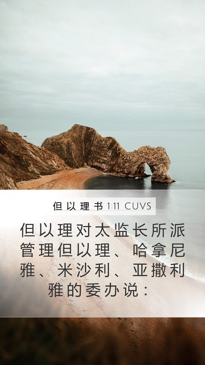 但 以 理 书 1:11 CUVS Mobile Phone Wallpaper - 但 以 理 对 太 监 长 所 派 管 理 但 - Mobile Bible Verse Wallpaper