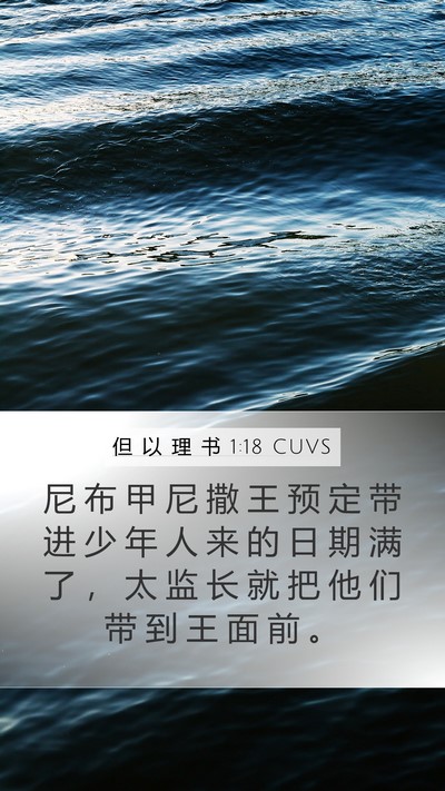 但 以 理 书 1:18 CUVS Bible Verse Image