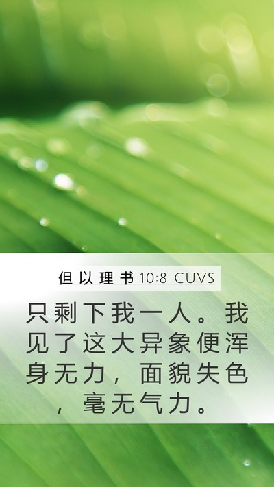 但 以 理 书 10:8 CUVS Bible Verse Image