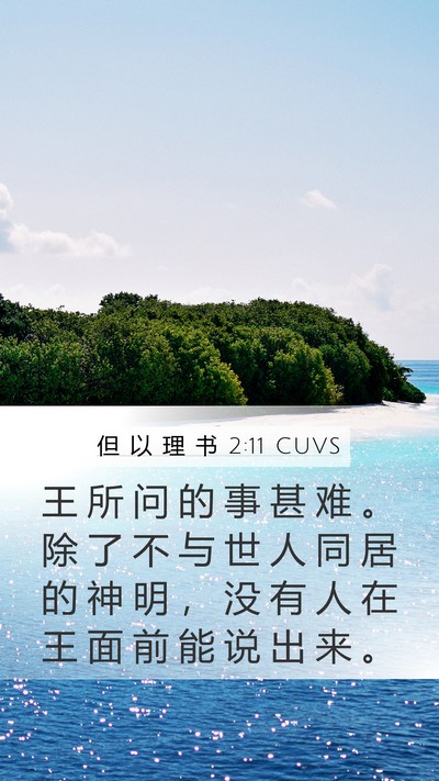 但 以 理 书 2:11 CUVS Bible Verse Image