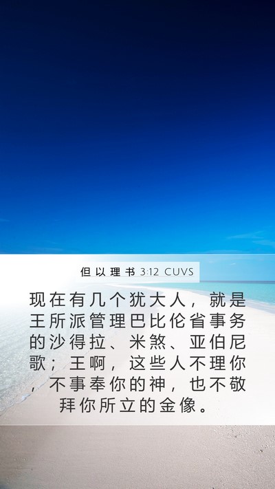 但 以 理 书 3:12 CUVS Bible Verse Image
