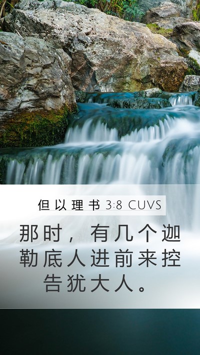 但 以 理 书 3:8 CUVS Bible Verse Image