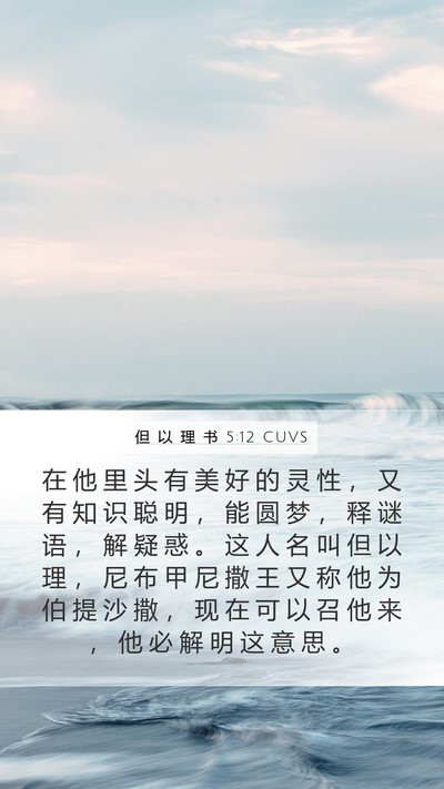 但 以 理 书 5:12 CUVS Bible Verse Image