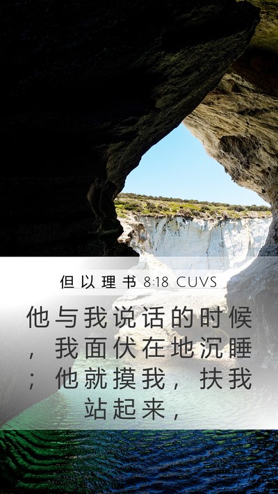 但 以 理 书 8:18 CUVS Bible Verse Image