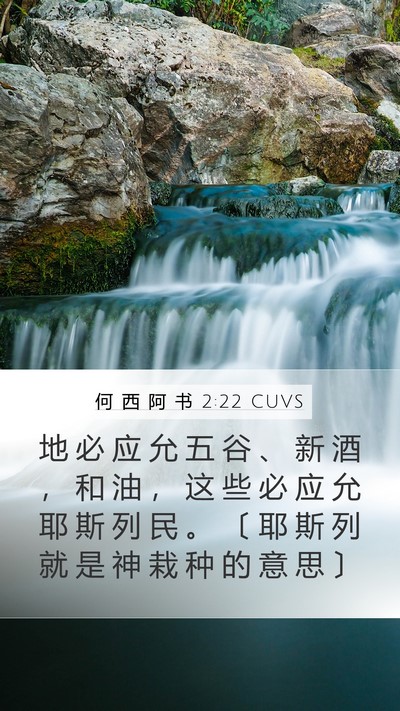 何 西 阿 书 2:22 CUVS Bible Verse Image
