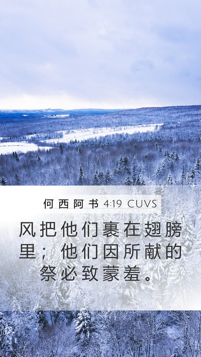 何 西 阿 书 4:19 CUVS Bible Verse Image