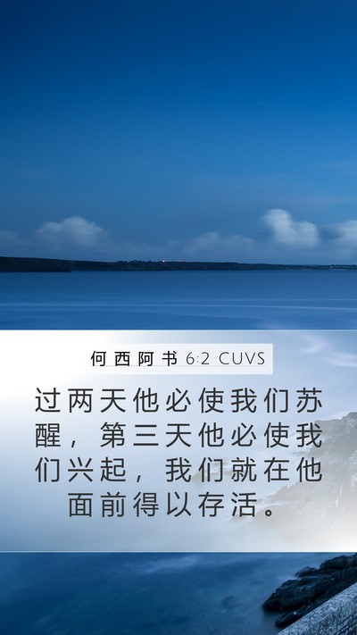何 西 阿 书 6:2 CUVS Bible Verse Image