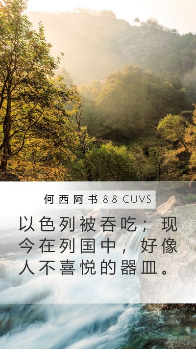 何 西 阿 书 8:8 CUVS Bible Verse Image