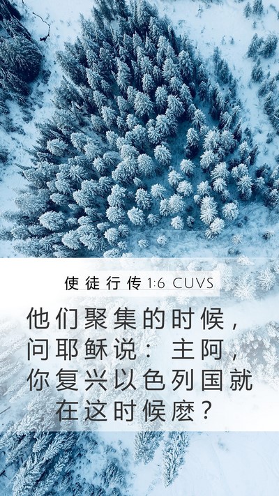 使 徒 行 传 1:6 CUVS Bible Verse Image