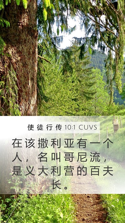 使 徒 行 传 10:1 CUVS Bible Verse Image