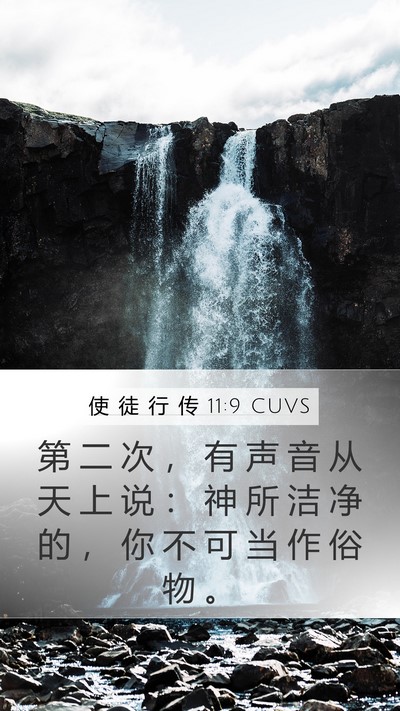 使 徒 行 传 11:9 CUVS Bible Verse Image