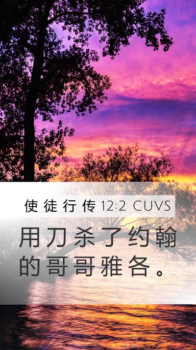 使 徒 行 传 12:2 CUVS Bible Verse Image