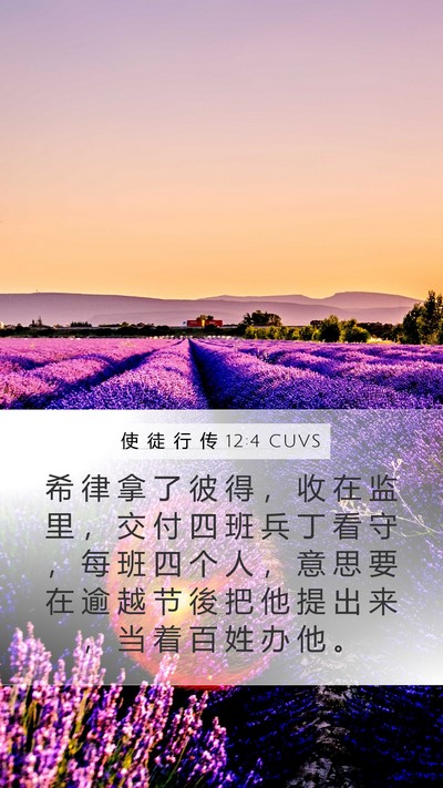 使 徒 行 传 12:4 CUVS Bible Verse Image