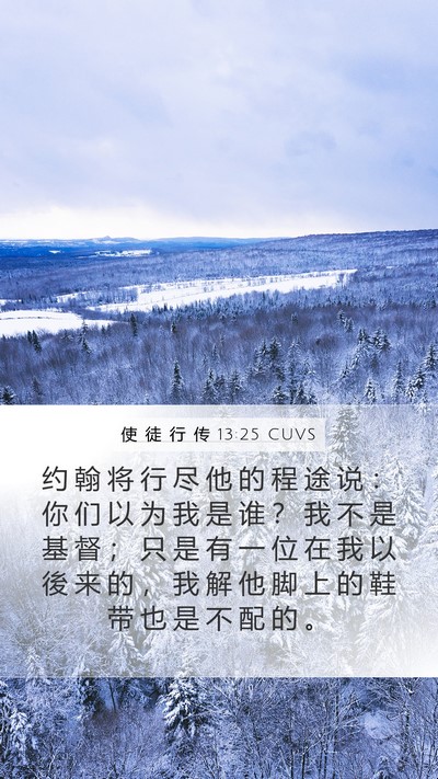 使 徒 行 传 13:25 CUVS Bible Verse Image