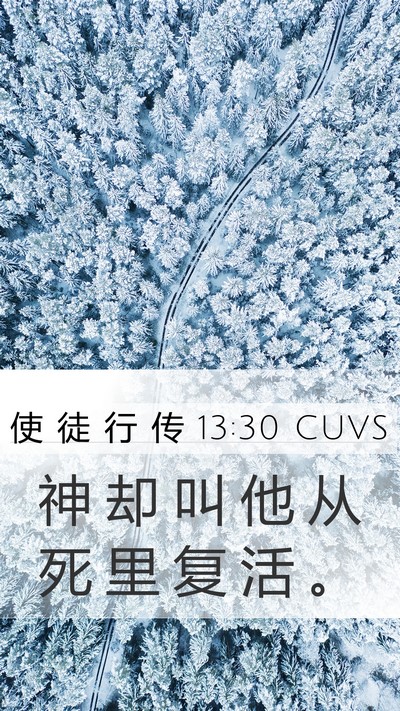 使 徒 行 传 13:30 CUVS Bible Verse Image