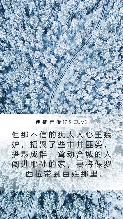 使 徒 行 传 17:5 CUVS Bible Verse Image
