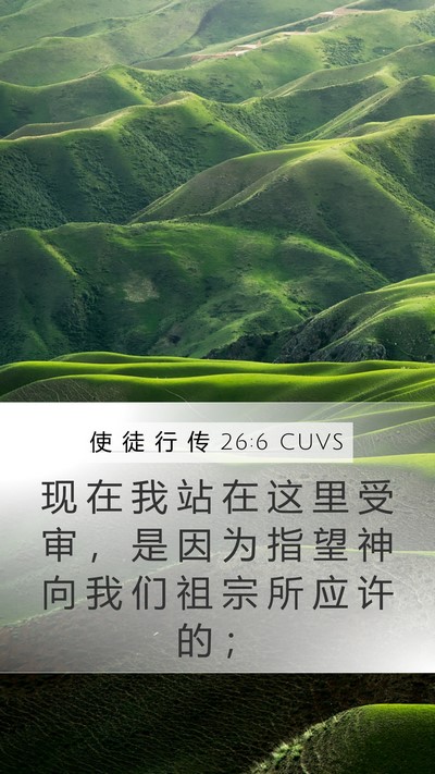使 徒 行 传 26:6 CUVS Bible Verse Image