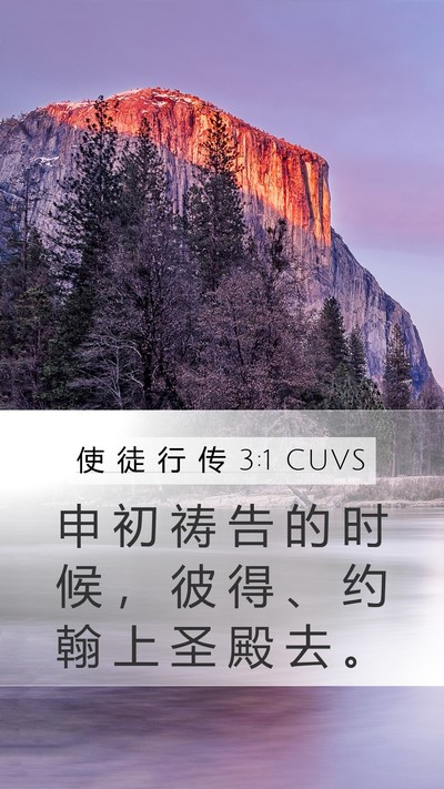 使 徒 行 传 3:1 CUVS Bible Verse Image