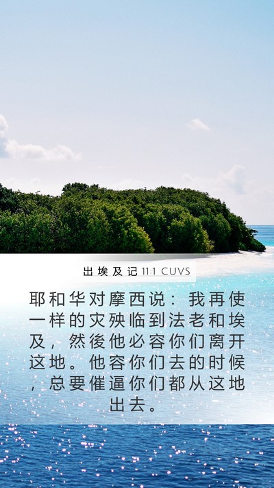 出 埃 及 记 11:1 CUVS Bible Verse Image