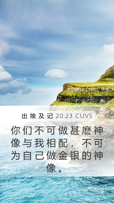 出 埃 及 记 20:23 CUVS Bible Verse Image