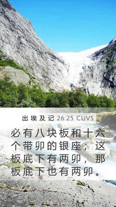 出 埃 及 记 26:25 CUVS Bible Verse Image