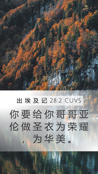 出 埃 及 记 28:2 CUVS Bible Verse Image