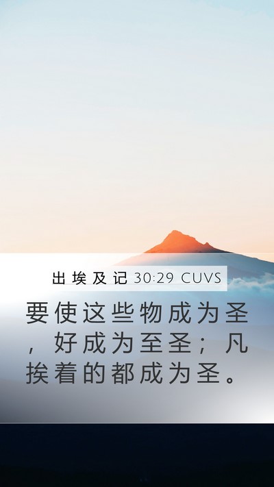出 埃 及 记 30:29 CUVS Bible Verse Image