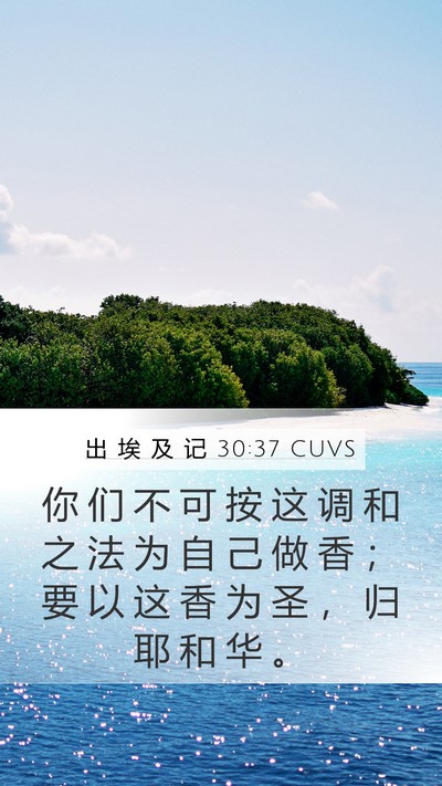 出 埃 及 记 30:37 CUVS Bible Verse Image