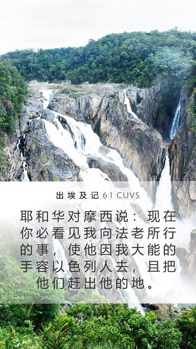 出 埃 及 记 6:1 CUVS Bible Verse Image