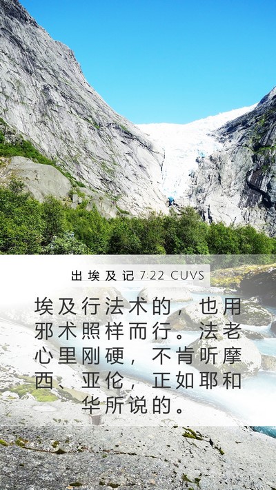 出 埃 及 记 7:22 CUVS Bible Verse Image