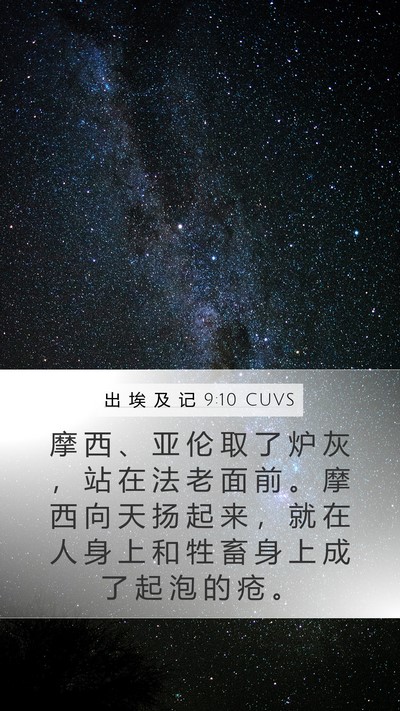 出 埃 及 记 9:10 CUVS Bible Verse Image