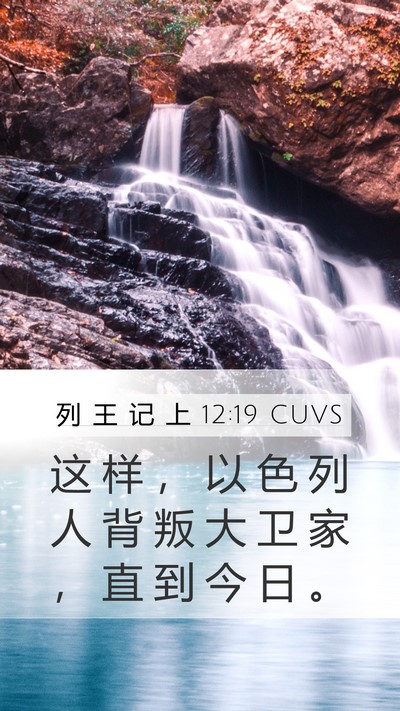 列 王 记 上 12:19 CUVS Bible Verse Image