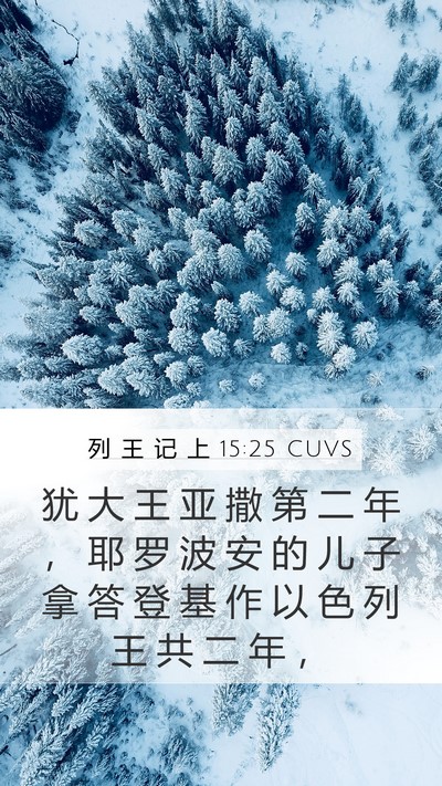列 王 记 上 15:25 CUVS Bible Verse Image