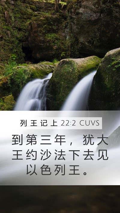 列 王 记 上 22:2 CUVS Bible Verse Image