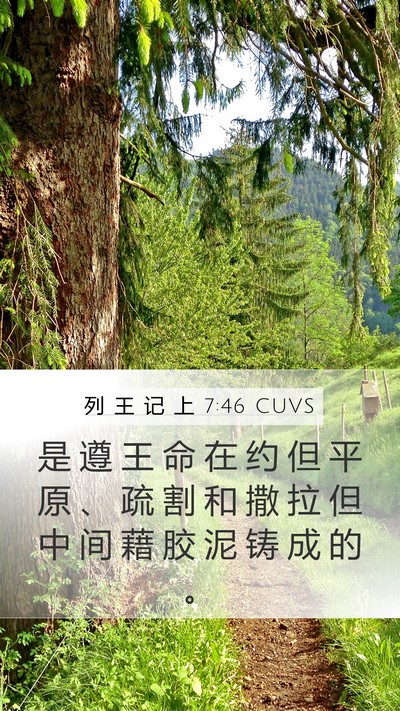 列 王 记 上 7:46 CUVS Bible Verse Image