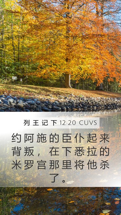 列 王 记 下 12:20 CUVS Bible Verse Image