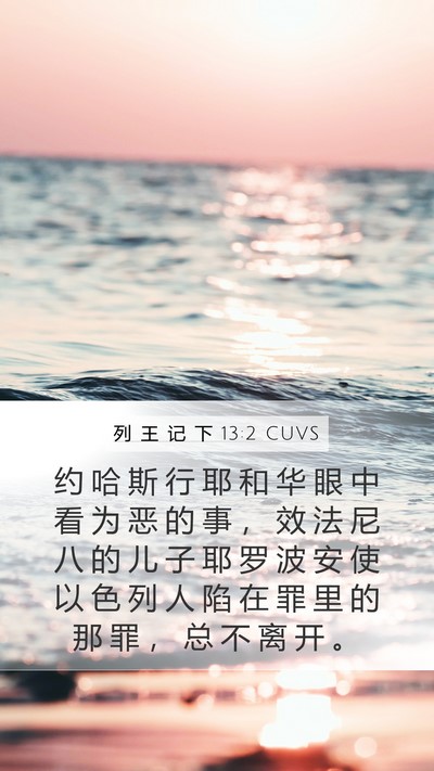 列 王 记 下 13:2 CUVS Bible Verse Image