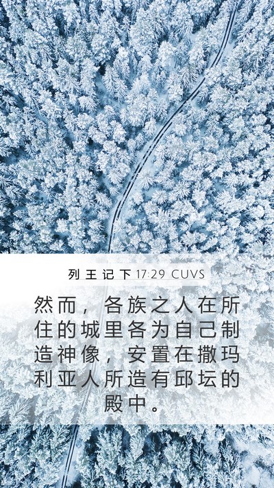 列 王 记 下 17:29 CUVS Bible Verse Image