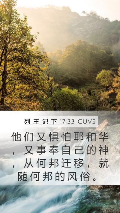 列 王 记 下 17:33 CUVS Bible Verse Image